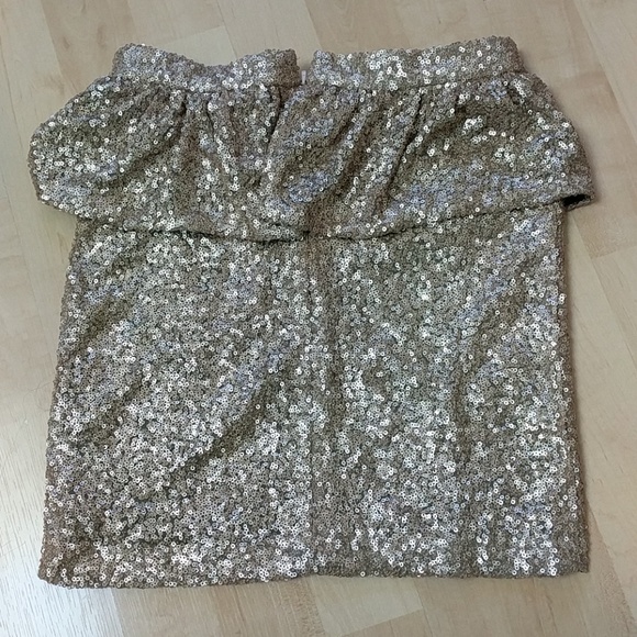 ASOS gold sequins peplum skirt - Picture 2 of 3